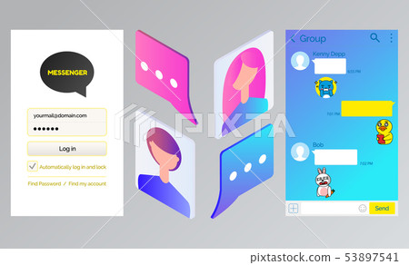 Kakao talk Messenger, Chat Interface and Avatars 53897541