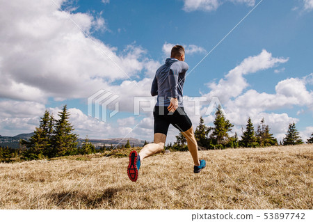 back male runner run 53897742