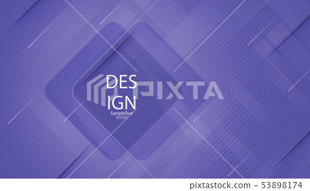 Blue abstract background with square frame drawn from a multitude of thin lines 53898174