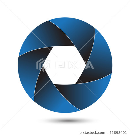 Vector illustration of camera shutter 53898401