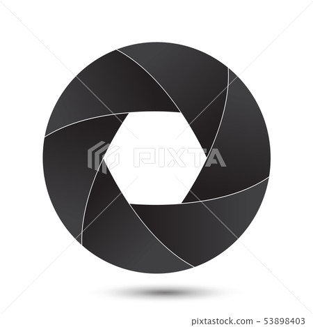 Vector illustration of camera shutter 53898403