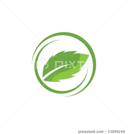 green leaf ecology nature element vector - Stock Illustration [53899248 ...