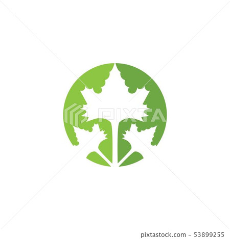 green leaf ecology nature element vector - Stock Illustration [53899255 ...