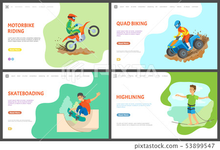 Motorbike and Quad Bike Hobby, Skating Web Set 53899547