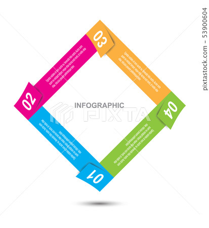 Info-graphic design template.  53900604