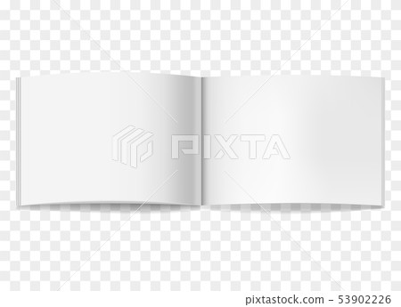 Opened white horizontal brochure mockup Opened white horizontal brochure mockup 53902226