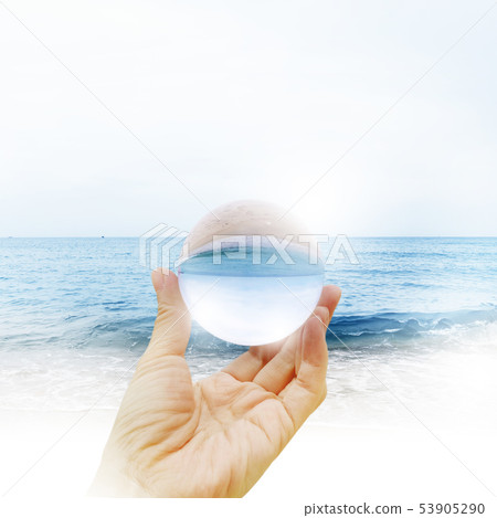 Summer background with frame, background of summer concept 53905290