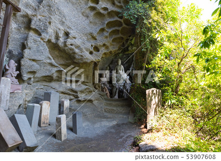 Kagoyama Japanese temple One hundred and five hundred Luo Han stone statue group Okunoin's leak-free cave (Abo-gun, Awa-gun, Chiba Prefecture) as of May 2019 53907608