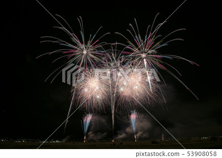Fireworks of Kamimei Ichikawa Misato-cho, Yamanashi Prefecture 53908058