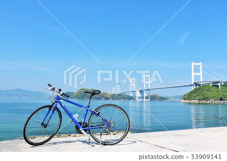 Shikoku Ehime Prefecture Shimanami Kaido and bicycles Shikoku Ehime Prefecture Shimanami Kaido and bicycles 53909141