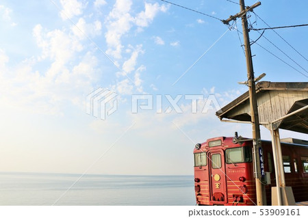 Shikoku Ehime Prefecture Blue Sky Sea and Shimosu Station Shikoku Ehime Prefecture Blue Sky Sea and Shimosu Station 53909161