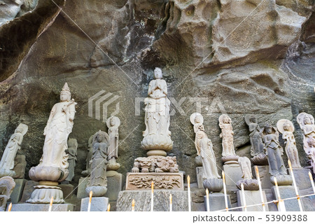 Kagoyama日本寺廟一百個石頭百Kan Kan（千葉縣安波郡Kanan町）截至2019年5月 53909388