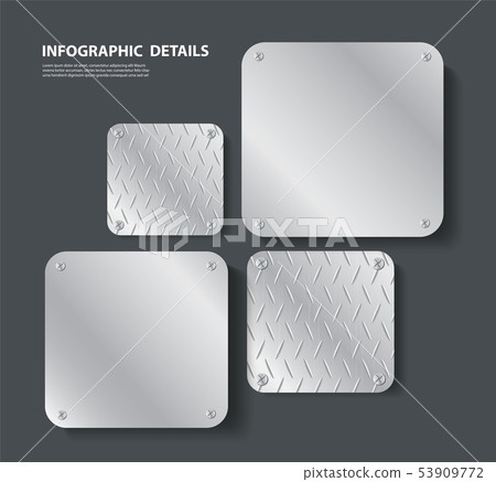 plate metal and space for write background 53909772