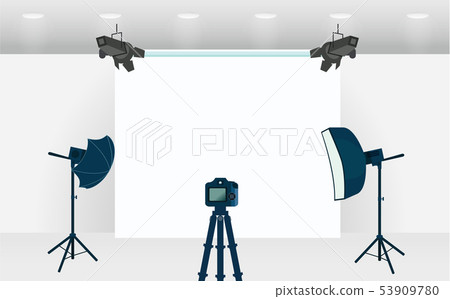 white background in the studio photo - Stock Illustration [53909780 ...