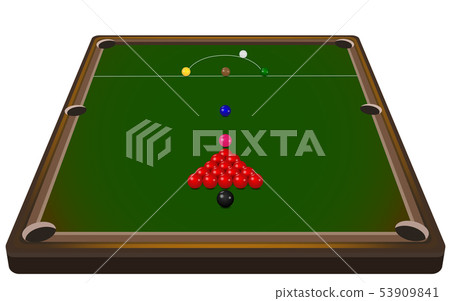 snooker table in the room 53909841