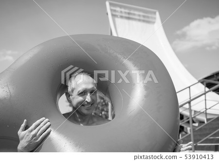Man in waterpark 53910413