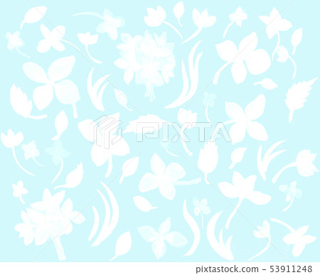 Hydrangea seamless pattern with watercolor. Hydrangea seamless pattern with watercolor. 53911248
