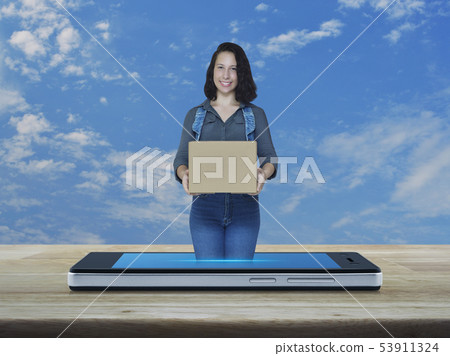 Business delivery transportation online concept 53911324
