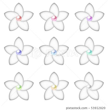 雞蛋花圖標小珍珠 53912820