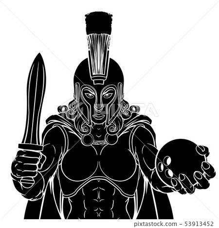 Spartan Trojan Gladiator Bowling Warrior Woman 53913452