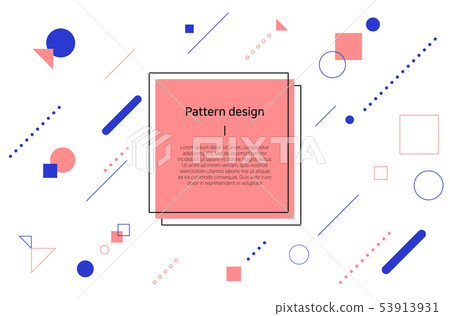 Various shapes pattern background Various shapes pattern background 53913931