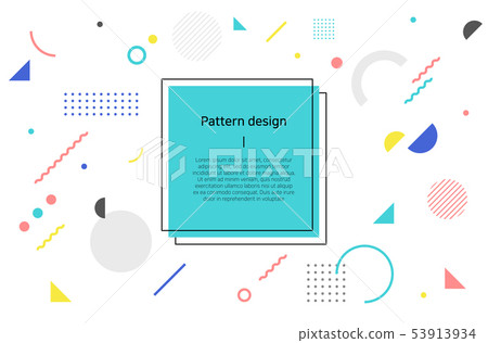 Various shapes pattern background Various shapes pattern background 53913934