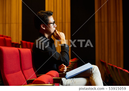Young man stage director 53915059