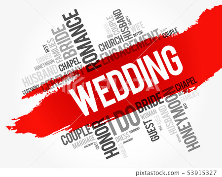 Wedding word cloud collage - Stock Illustration [53915327] - PIXTA