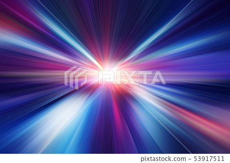 Blur blue color fast speed motion effect abstract 53917511