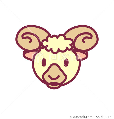 vector cute Zodiac sign icon 53919242