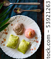 Dessert,Colorful Chinese Pastries or moon cakes 53921263