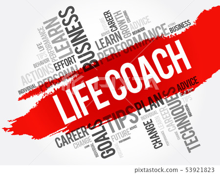 Life Coach word cloud collage 53921823