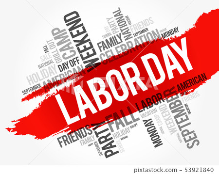 Labor Day word cloud collage - Stock Illustration [53921840] - PIXTA