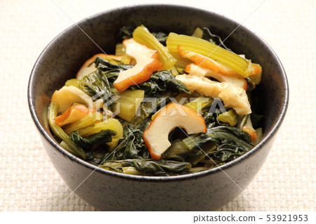 I cooked komatsuna. ("Taitan" is a Kansai term that means cooked or boiled.) 53921953