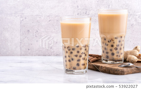 台灣小茶波霸奶茶木薯粉珍珠粉珍珠奶茶 53922027