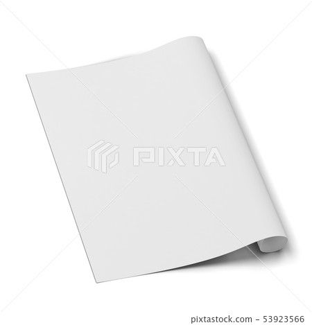 Paper canvas print sheet mockup Stock Illustration 53923566