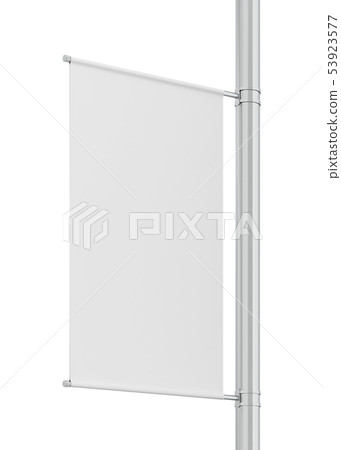 Blank pole banner mockup Blank pole banner mockup 53923577