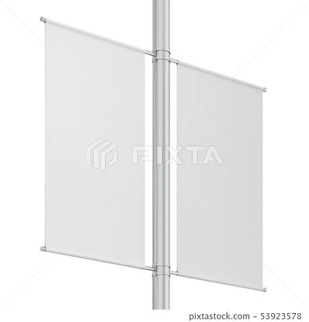 Blank pole banner mockup Blank pole banner mockup 53923578