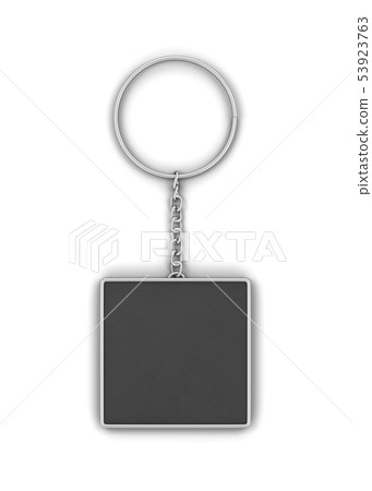 Blank Metallic Keychain Mockup Stock Illustration 53923763 Pixta