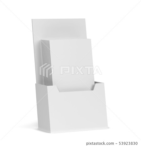 Blank brochure holder mockup 53923830