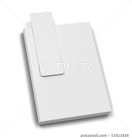 Download Blank Book With A Bookmark Mockup Stock Illustration 53923836 Pixta