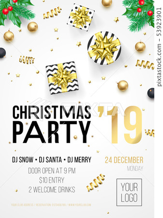 Christmas party vector invitation poster 53923901