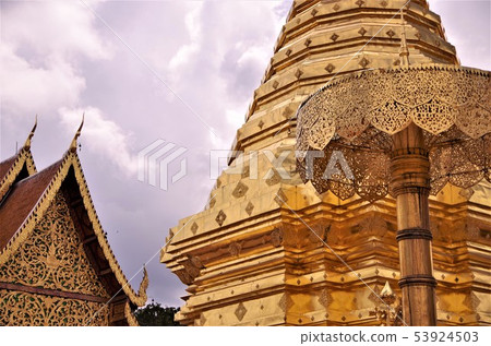 清邁Doi Suthep寺[泰國，清邁]的景觀 53924503