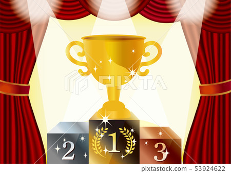 登上領獎台和獎杯 登上領獎台和獎杯 53924622