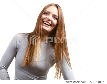 Fit female wearing thermoactive underwear Fit female wearing thermoactive underwear 53924814