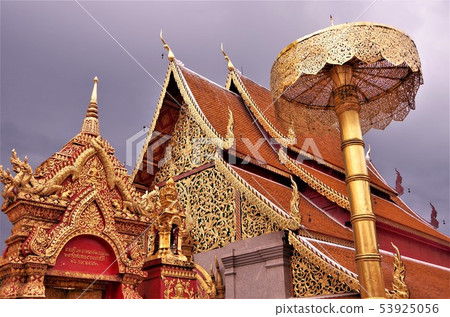 Chiang Mai's Famous Temple / Landscape of Doi Suthep Temple [Thailand, Chiang Mai] 53925056