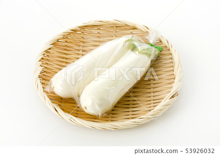 White eggplant in a bag 53926032