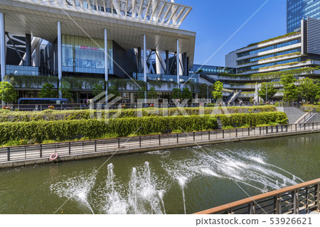 東京天空樹和Kitajuma河風景 東京天空樹和Kitajuma河風景 53926621