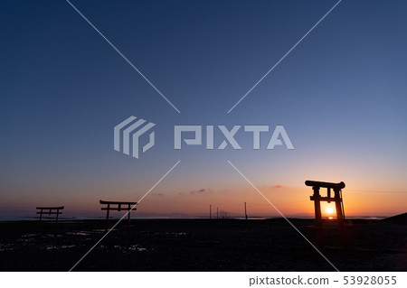 Ariakekai Big Fish Shrine in the sea torii 53928055