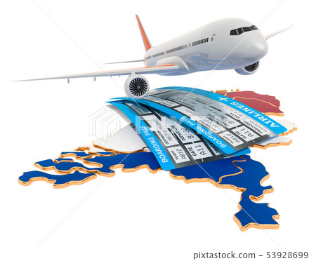 Flights to the Netherlands concept. 3D rendering 53928699